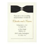 Invitación elegante del ensayo del boda