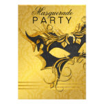 Invitación elegante del fiesta de la mascarada del invitaciones