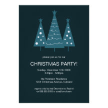 Invitación elegante moderna del fiesta del árbol d