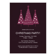 Invitación elegante moderna del fiesta del árbol d