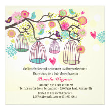 Invitación emplumada de la primavera de los amigos
