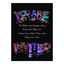 Invitación en luces