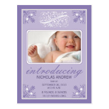 Invitación encantadora del nacimiento del bebé del tarjetas postales
