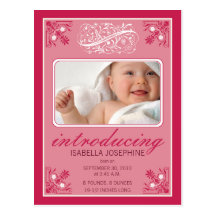 Invitación encantadora del nacimiento del bebé del postales