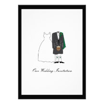 Invitación escocesa del boda de la falda escocesa