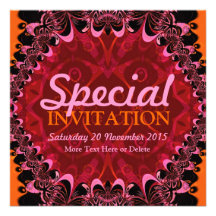 Invitación especial del fiesta del batik del arte 