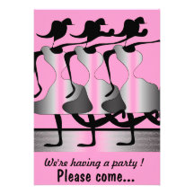 Invitación   "estamos teniendo un fiesta "