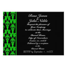 Invitación estelar del boda del ébano (cal)