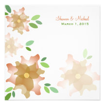 Invitación estilizada del boda de Brown de las aza