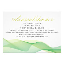INVITACIÓN ETÉREA DE LA CENA DEL ENSAYO DE LA MODA