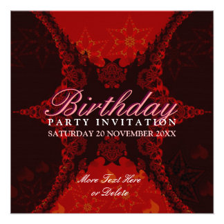 Invitación exótica de la fiesta de cumpleaños del 