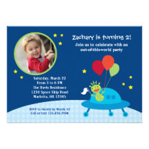 Invitación extranjera de la fiesta de cumpleaños d