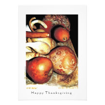 Invitación feliz de la acción de gracias (calabaza