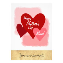 Invitación feliz del día de madre