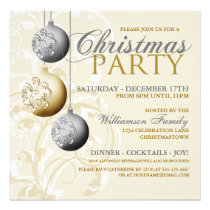 Invitación festiva de la fiesta de Navidad invitaciones