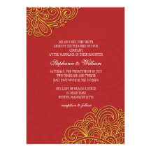 Invitación floral asiática del boda del remolino