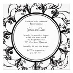 Invitación floral de lujo de la cena del ensayo (b
