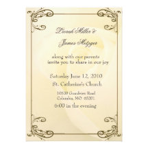 Invitación floral del boda