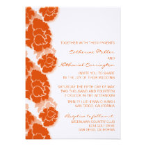 Invitación floral del boda de la decadencia invitaciones