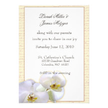 Invitación floral del boda de la orquídea