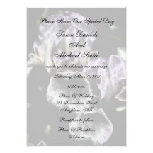 Invitación floral del boda de los pares elegantes 