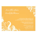 Invitación floral del boda del acento de la cera d