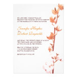 Invitación floral del boda del algodón