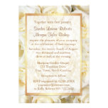 Invitación floral del boda del rosa blanco