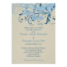 Invitación floral del boda del vintage de color to