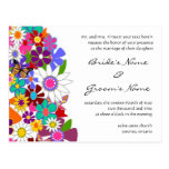 Invitación floral del boda postal