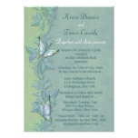 Invitación floral en colores pastel del boda de la
