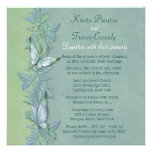 Invitación floral en colores pastel del boda de la
