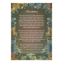Invitación floral romántica