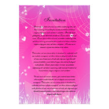 Invitación floral romántica