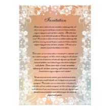 Invitación floral romántica