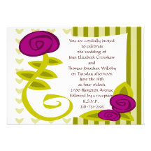 Invitación florida del boda