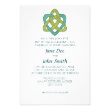 Invitación formal céltica del boda