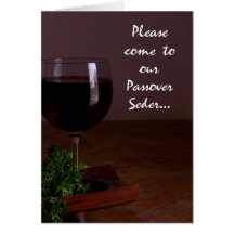 Invitación formal de Seder del Passover de la copa Tarjeton