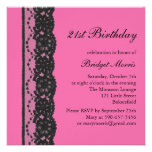Invitación francesa del cumpleaños del cordón (fuc