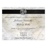Invitación gaélica irlandesa del boda del nudo cél
