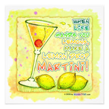 Invitación - gota de limón Martini