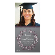 Invitación griega de la graduación de la foto de l tarjetas personales