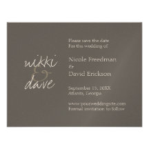 Invitación gris elegante simple del boda del refle