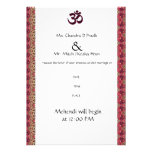 Invitación hindú del boda de OM