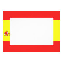 Invitación horizontal de la bandera española