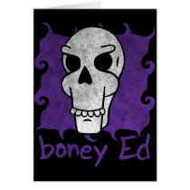 Invitación huesuda del fiesta de Ed Halloween tarjetas