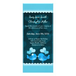 Invitación larga del boda de los pájaros del amor 