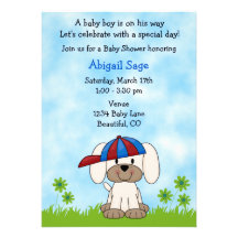 Invitación linda de la fiesta de bienvenida al beb