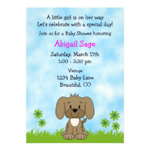 Invitación linda de la fiesta de bienvenida al beb