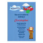 Invitación linda de la fiesta de cumpleaños de los